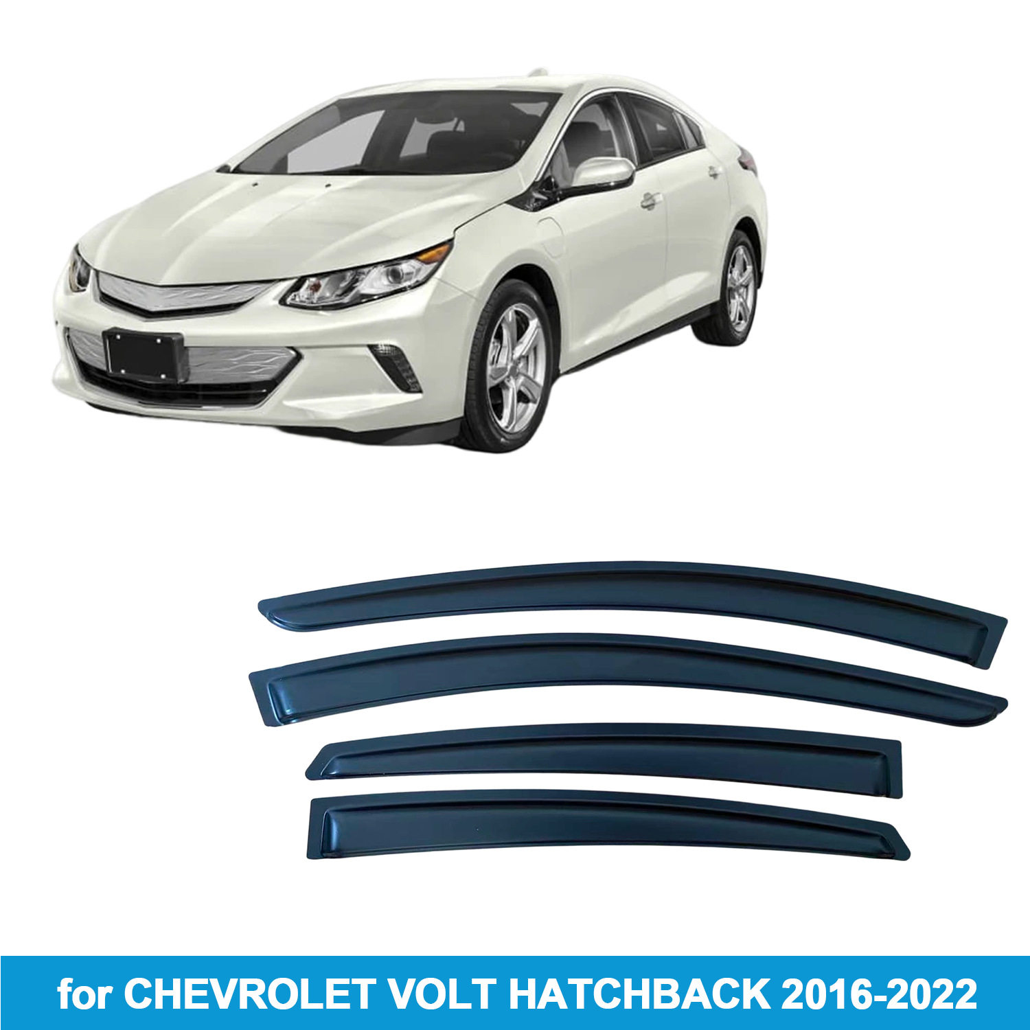 适用雪佛兰ChevroletVolt2016-2022晴雨挡侧窗导流板雨眉加厚