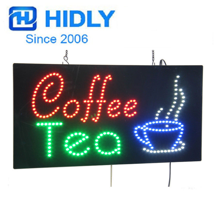 个性设计街道门头招牌字LED招牌发光字咖啡店招牌COFFEE TEA SIGN