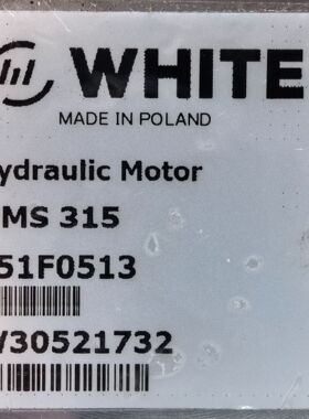 OMS315  151F0513 # WHITE//怀特，液压马达、摆线马达