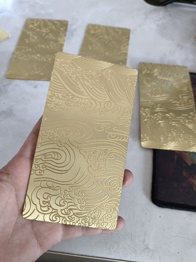 新中式沙发靠背雕刻装饰铜片黄铜150*80*1.5家具五金配件