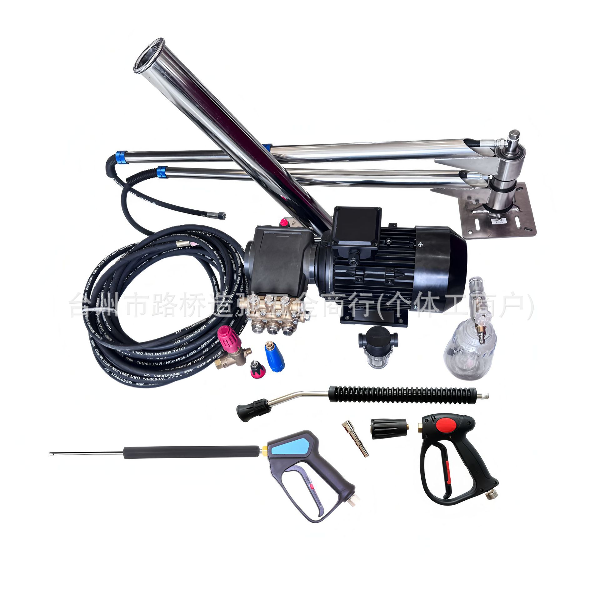 5.5KW15L/min200bar高压清洗机自助洗车设备喷枪托悬臂天花板泵阀