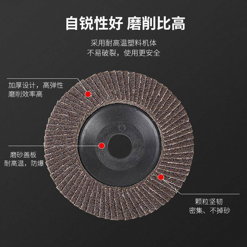 整件百叶片打磨磨片木工磨机磨光叶轮不锈钢抛光片金属抛光磨砂片
