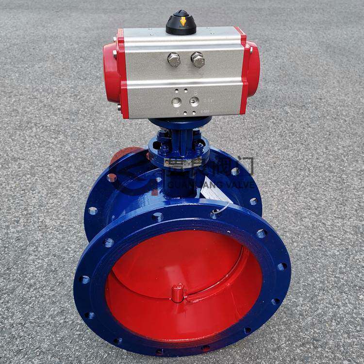 D641W-1C/2.5C气动通风蝶阀气动烟气排烟高温蝶阀DN200250300