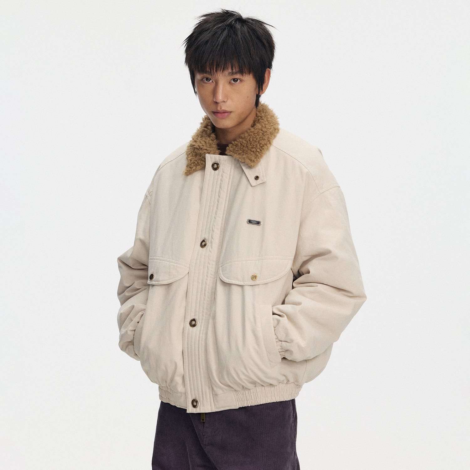 江南先生NewJNXS复古毛领bomber工装夹克棉服冬宽松棉衣外套,男装,棉衣,淘宝优惠券,粉丝福利购,淘宝优惠卷