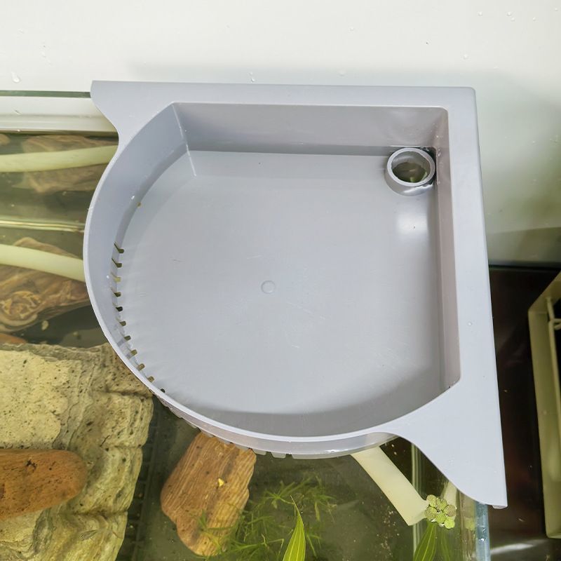 简约铜钱草创意定植篮鱼缸内嵌水培植物固定转角造景篮
