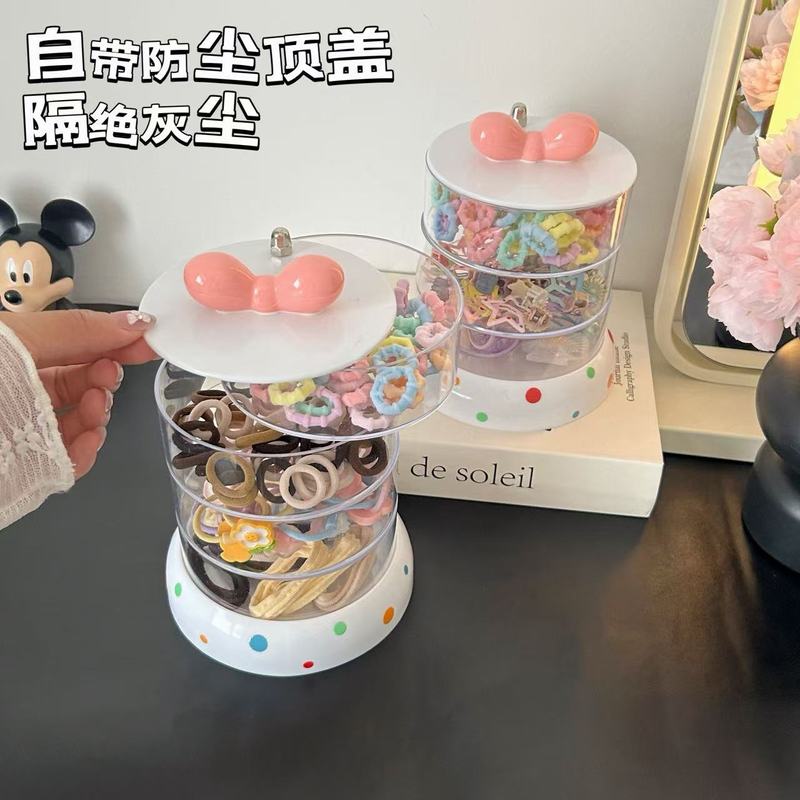女孩大容量发饰收纳盒宝宝发卡头绳首饰盒儿童发夹整理收纳盒图片