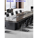 会议室桌椅组合 山西会议桌简约现代大型接待桌洽谈培训桌条形板式