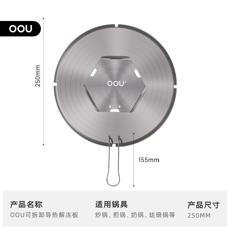 热销OOU可拆卸导热盘厨房燃气灶电磁炉家用加热板隔热盘隔火垫防