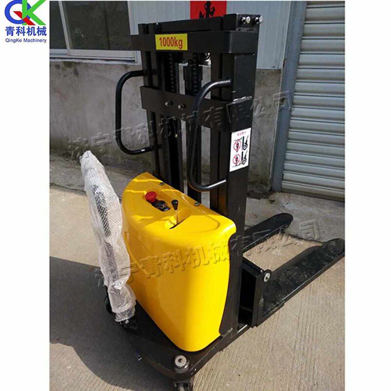 热销升手推式液压堆高物流高车托盘电动站小型叉车装卸  仓库架式