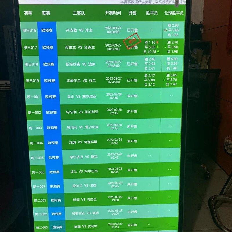 热销彩票站电子走势图显示屏体彩福彩大乐透排3排5快8双色球电视