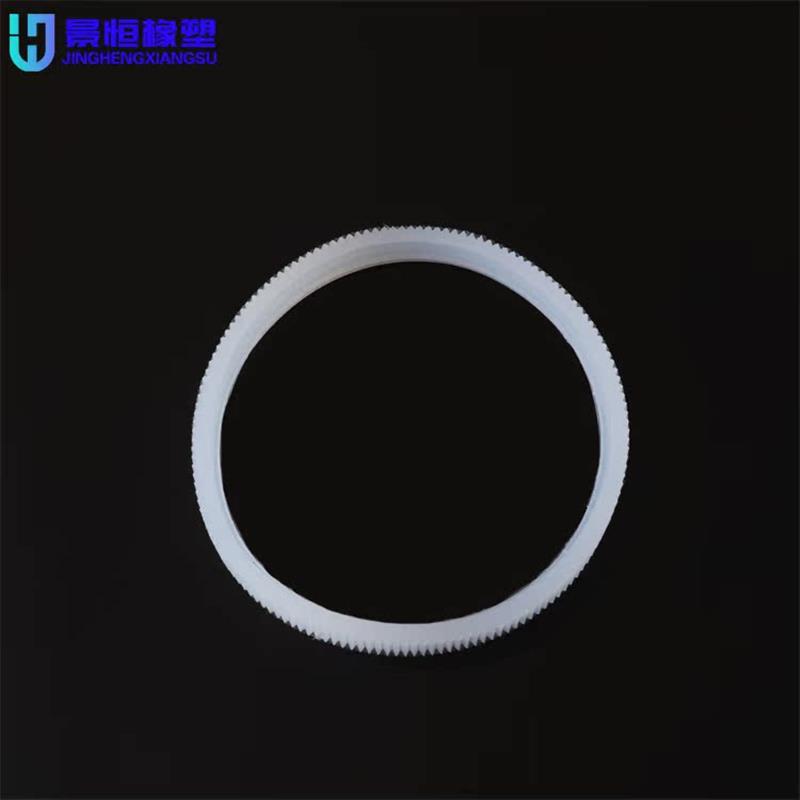 热销标识机输送带传动带分页带打码机皮带硅胶齿型圈白色圆形标识