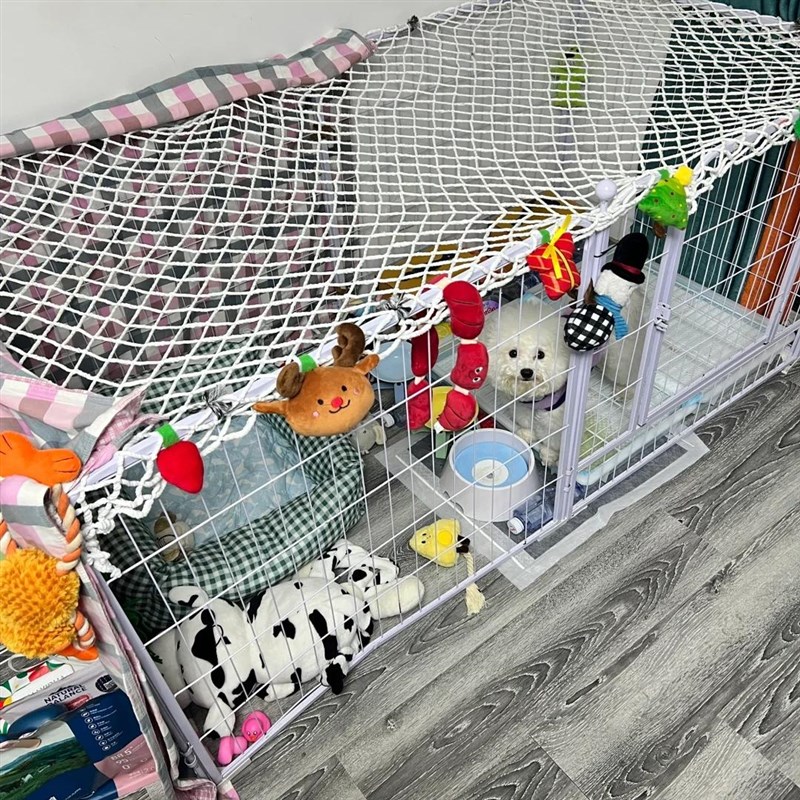 热销宠物防逃网狗笼围栏封顶网盖罩猫狗越狱防护拦网防坠网绳防猫