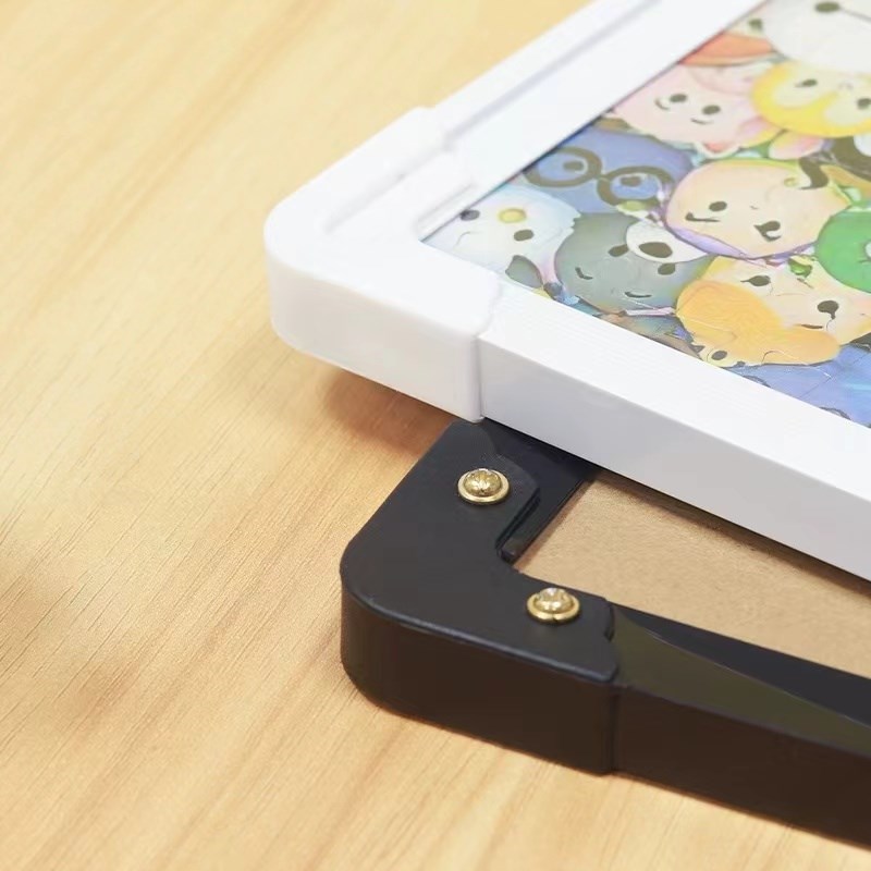 热销拼图相框500/1000片裱框挂墙70*50装裱画框黑白装饰简约高级