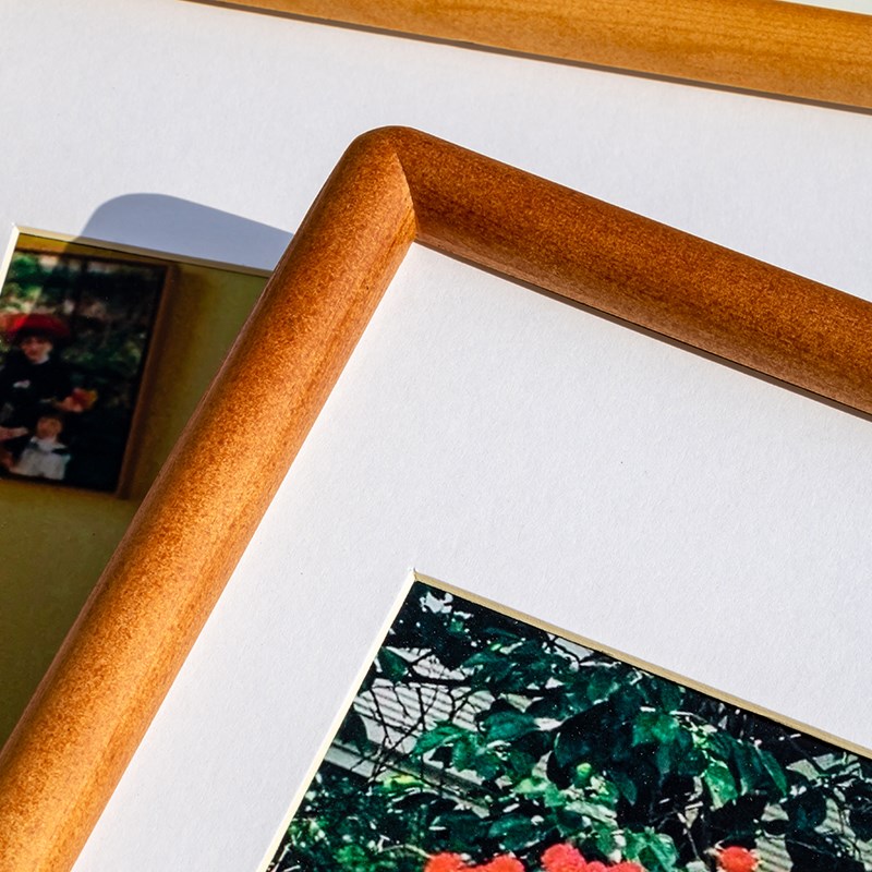 热销黑胡桃色实木画框摆台洗照片做成相框空框装裱定制678寸挂墙A