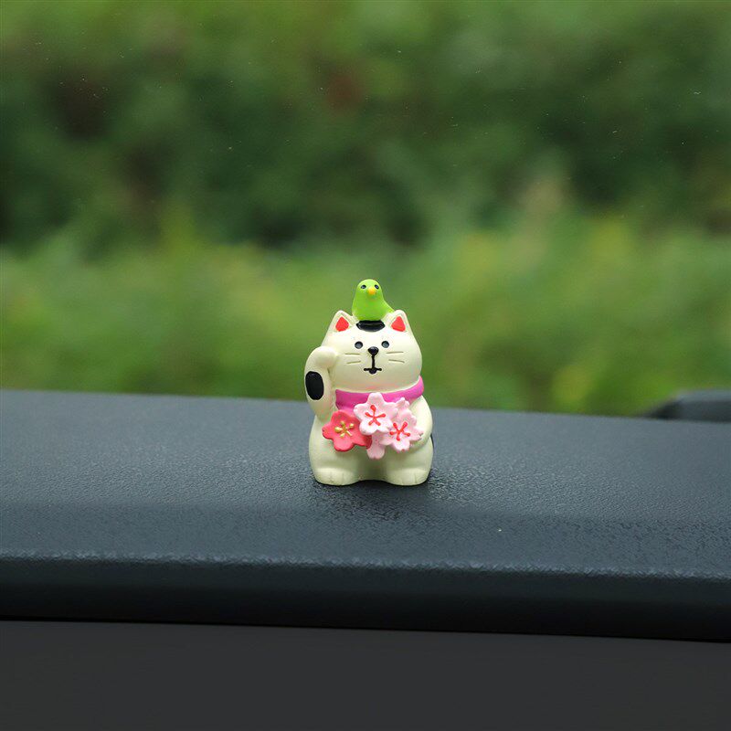热销玉剑-幸运猫汽车装饰品汽车创意可爱汽车中控台装饰用品装饰