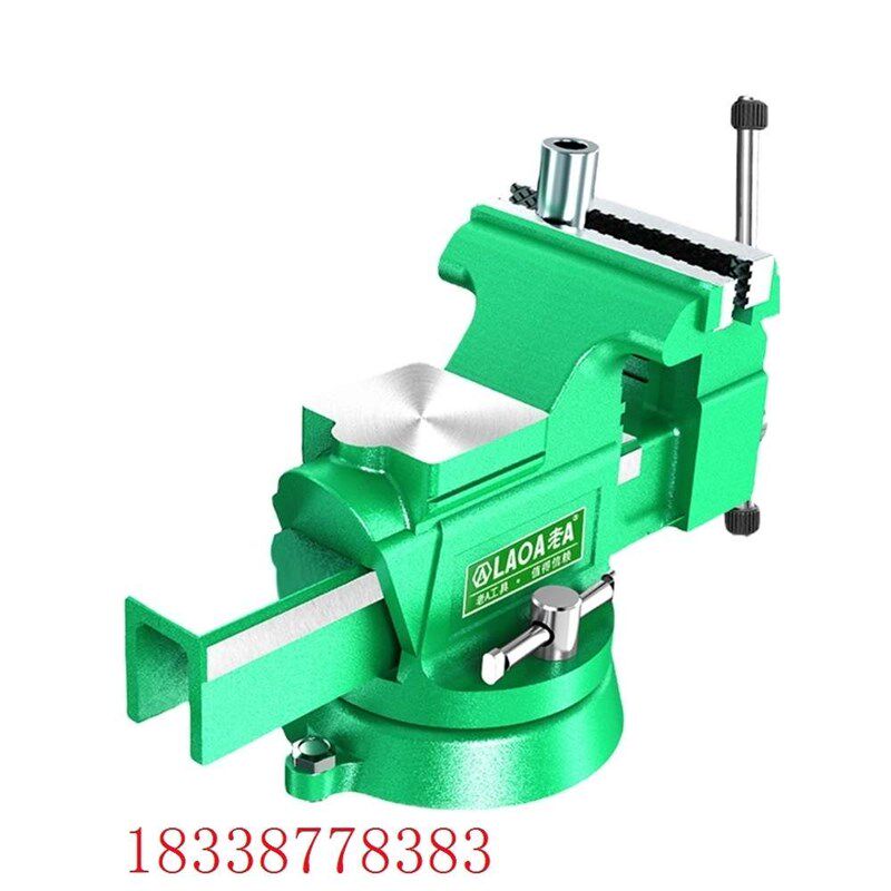 热销老A工具台虎钳家用小型工业级大号多功能6英寸台钳重型牛角工