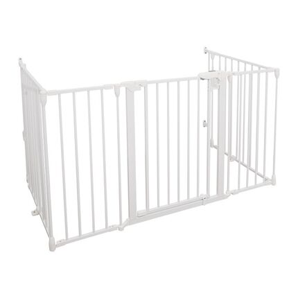 热销高度76/100免打孔BB室内围栏L型猫狗u形床护栏厨房楼梯口大门