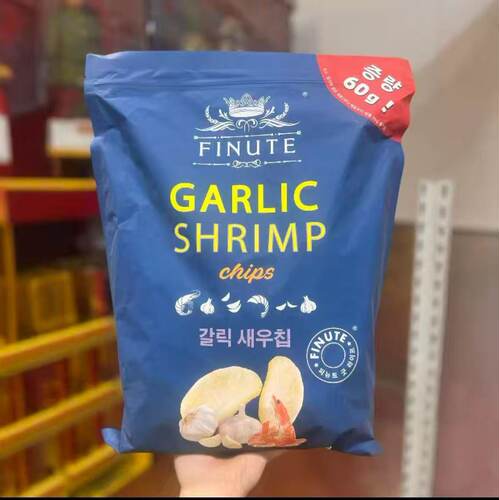 山姆代购蒜味虾片300g超大袋装
