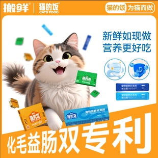 搬鲜猫的饭主食餐包猫罐头猫饭小鸟胃全价餐盒主食罐成幼猫猫湿粮