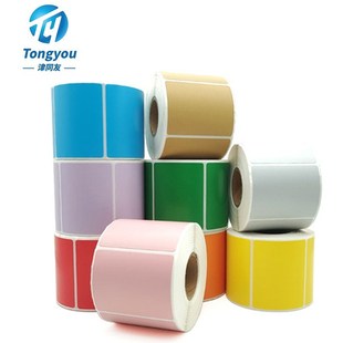 津同友不干胶贴纸定做二维码PVC防F水标签定制透明商标印刷封口签