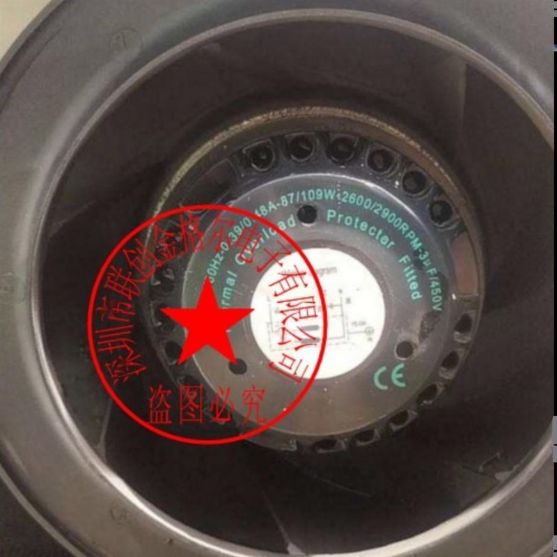 230V-50/60Hz-0.39/0.48A-87/109W-2600/2900RSPM-3UF450V风扇