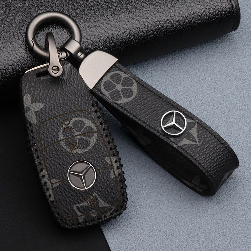 20-24款奔驰S级钥匙套保护壳新S400L男EG级S450L女S500L车真皮包,汽车用品/电子/清洗/改装,车用钥匙包,淘宝优惠券,粉丝福利购,淘宝优惠卷