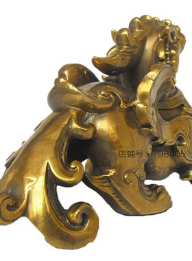 纯铜飞天貔貅摆件摆设盔甲皮休皮丘家居客厅店铺工X艺品装饰桌面