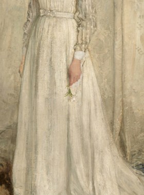 美国惠斯勒whistler油画白衣少女G白色交响曲一号手绘临摹复制品