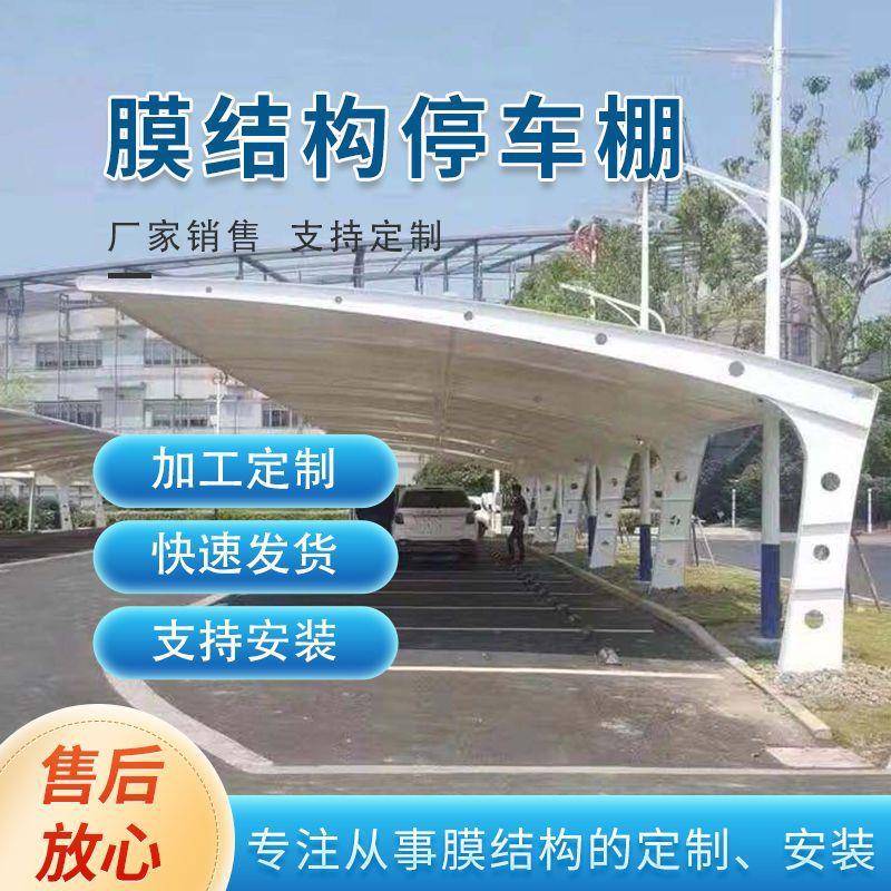 安徽膜结构汽车棚厂房走到走廊遮雨棚工厂仓库停车棚电动车停车棚
