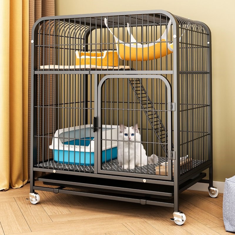 猫笼家用室内带厕所一体超大自由空间猫咪猫窝U猫舍大型猫笼子