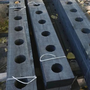 管道木托p型卡中央空调t管道木聚氨酯码橡塑管托枕木托码哈夫