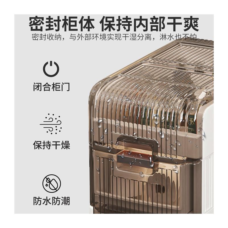 免安装轻奢浴室夹缝置物柜亚w克力厕所卫生间马桶落地收纳柜储物