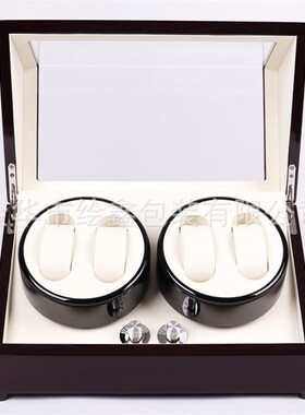 现货黑色烤e漆4表位机械手表自动摇表器5档可调电动表盒上链盒