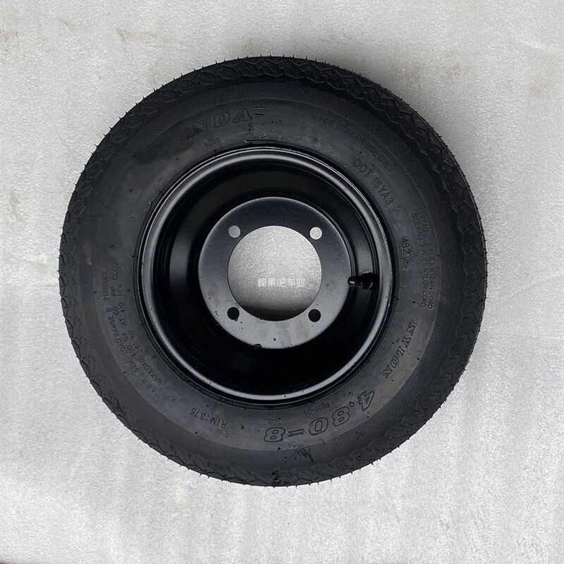 改装电动车卡丁车 旋转木马轮胎升降机耕地机4.8S0-8真空轮胎轮毂