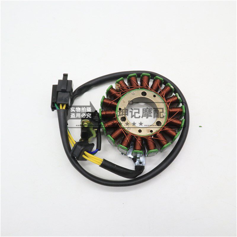适用铃木锐爽EN125-2A2E2F3A3E3FJ摩托车磁电机充发电点火线圈定