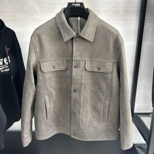 街头男人帮正品2025冬季新品男装麂皮绒外套AD2718655