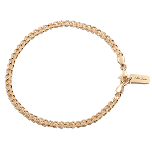 坦克链侧身链手链18K黄金轻奢小众精致男女款时尚创意情侣手饰