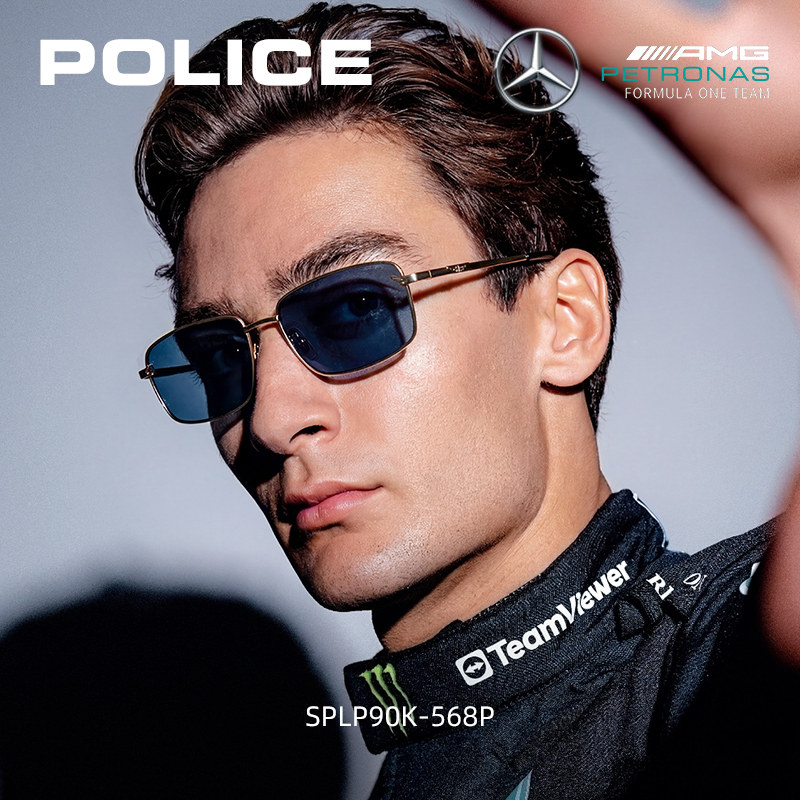 POLICE高级时尚墨镜雅痞经典复古风户外护目镜防晒偏光近视太阳镜