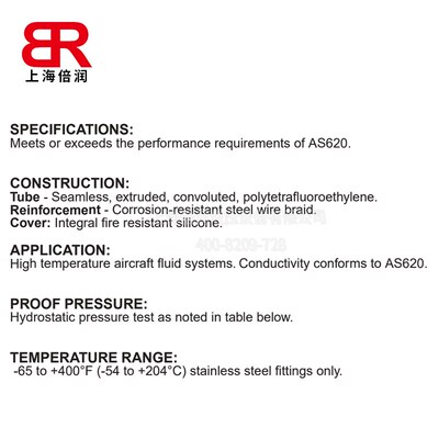 3162J Convokluted Integral Firesleeve PTFE Hose