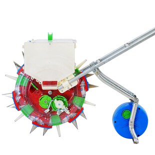 明发牌双c箱播种施肥一体补籽施肥器专业玉米豆类手推轮式