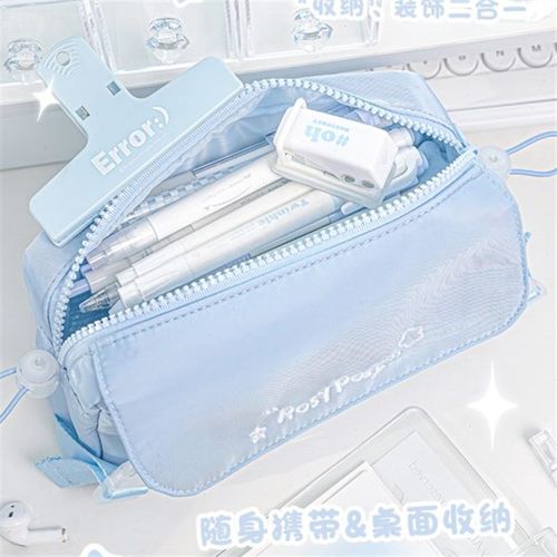 生o初中sP大容量文具盒insy男RCosy柔设新款简约笔袋女铅笔盒抽绳