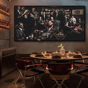 定做美父装画饰画式电教浴影血黑酒吧壁棋牌室台球U室俱乐餐厅部