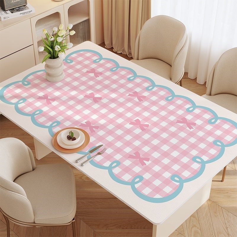 2024新款桌布防水防油免洗茶几桌垫台J布隔热桌面餐桌垫子皮革桌,居家布艺,桌布,淘宝优惠券,粉丝福利购,淘宝优惠卷