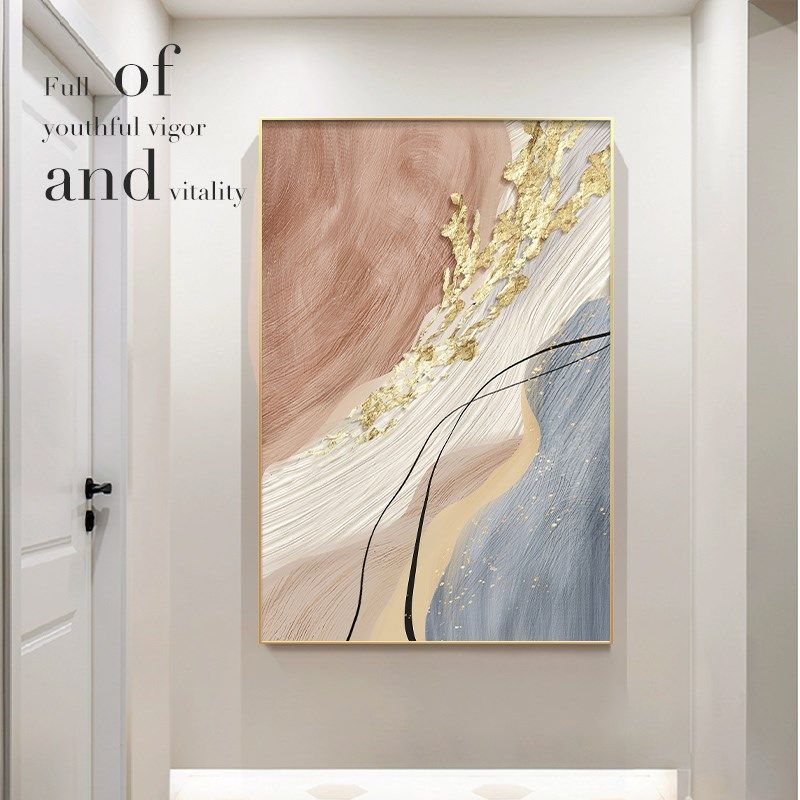 现代简约客厅落地k装饰画抽象沙发背景墙壁画轻奢高级感玄关挂画,家居饰品,现代装饰画,淘宝优惠券,粉丝福利购,淘宝优惠卷