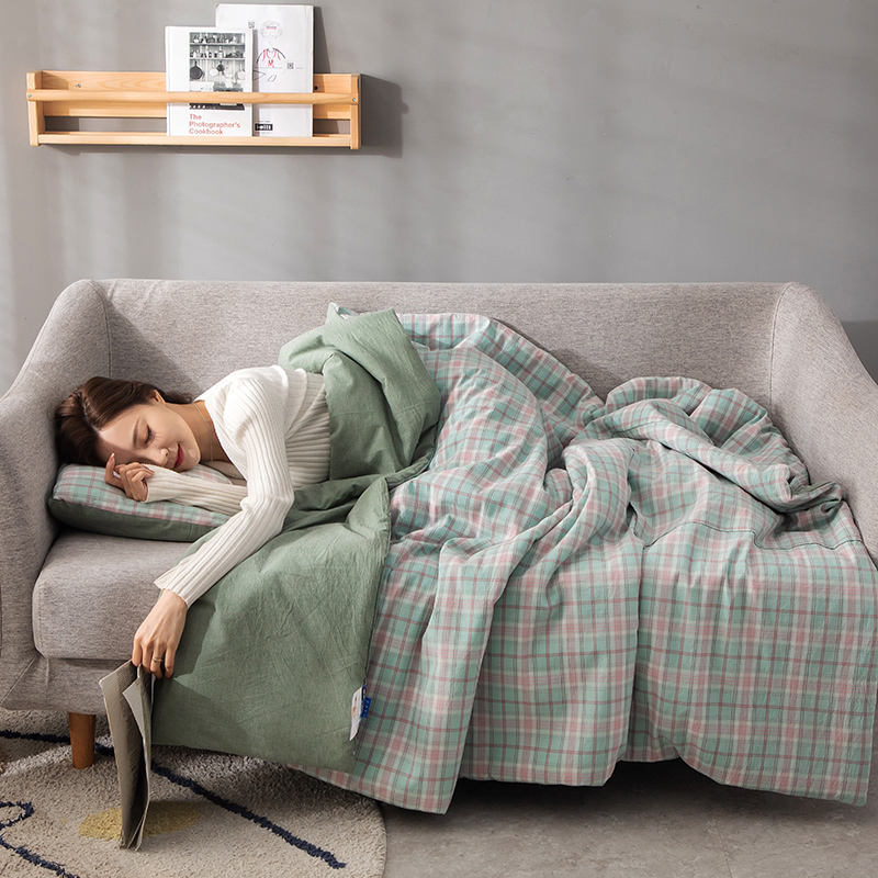 车载抱枕两用被子车s用全棉午睡I枕头毯子二合一后排空调