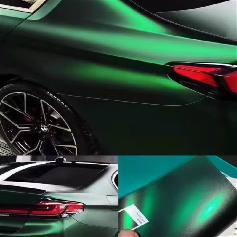 改色膜毒液绿车膜改色全车贴膜汽车改K色膜祖母绿车膜绿色车衣