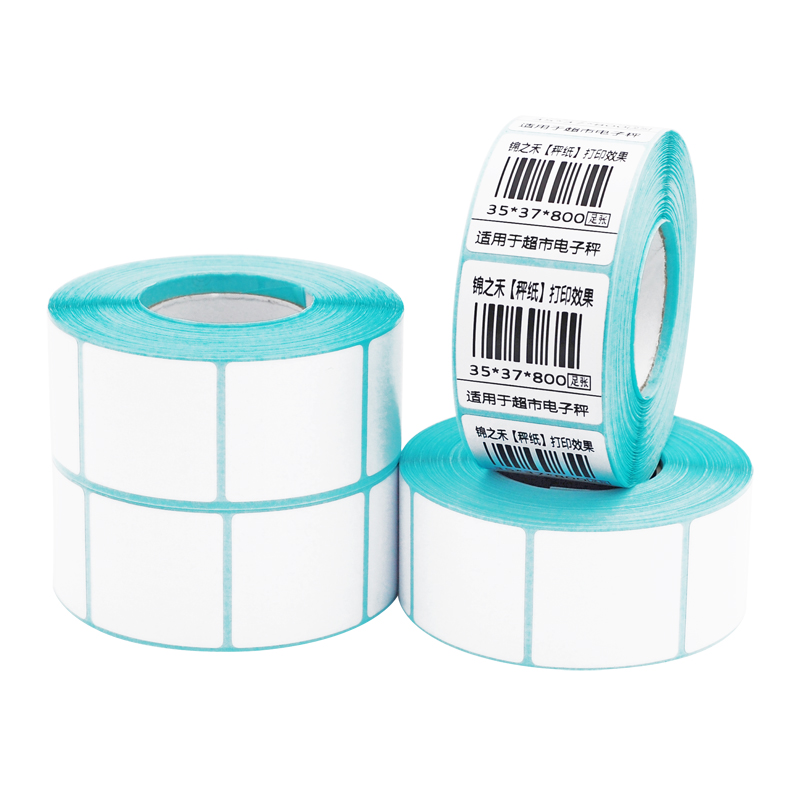超市电子称称纸热敏纸不干胶标签纸40*30/F30*37/35*37/水果店 奶