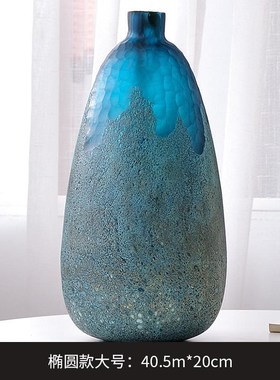 简约现代花瓶摆件客厅插花干花电视E柜小高级感大轻奢高档装饰玻