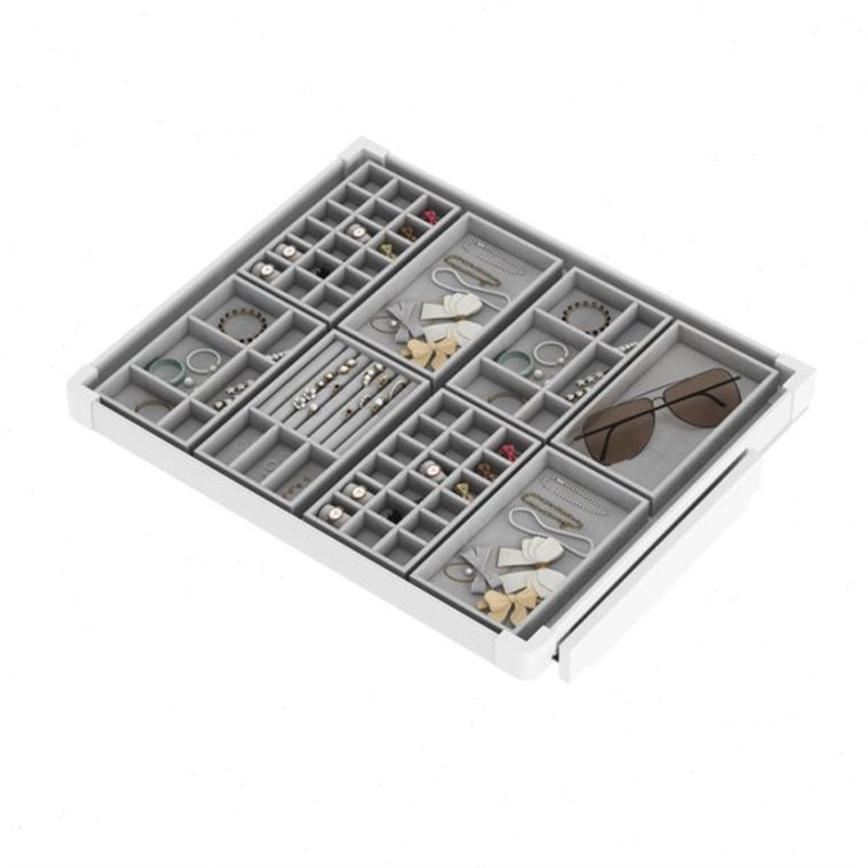 米司库衣柜饰品盒柜内裤架托盘式抽屉篮衣柜拉P篮推拉式叠衣板薄