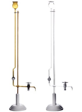 天玻A级透明白色酸碱通用四氟座式微量滴定管1ml J2ml 3ml 5ml10m